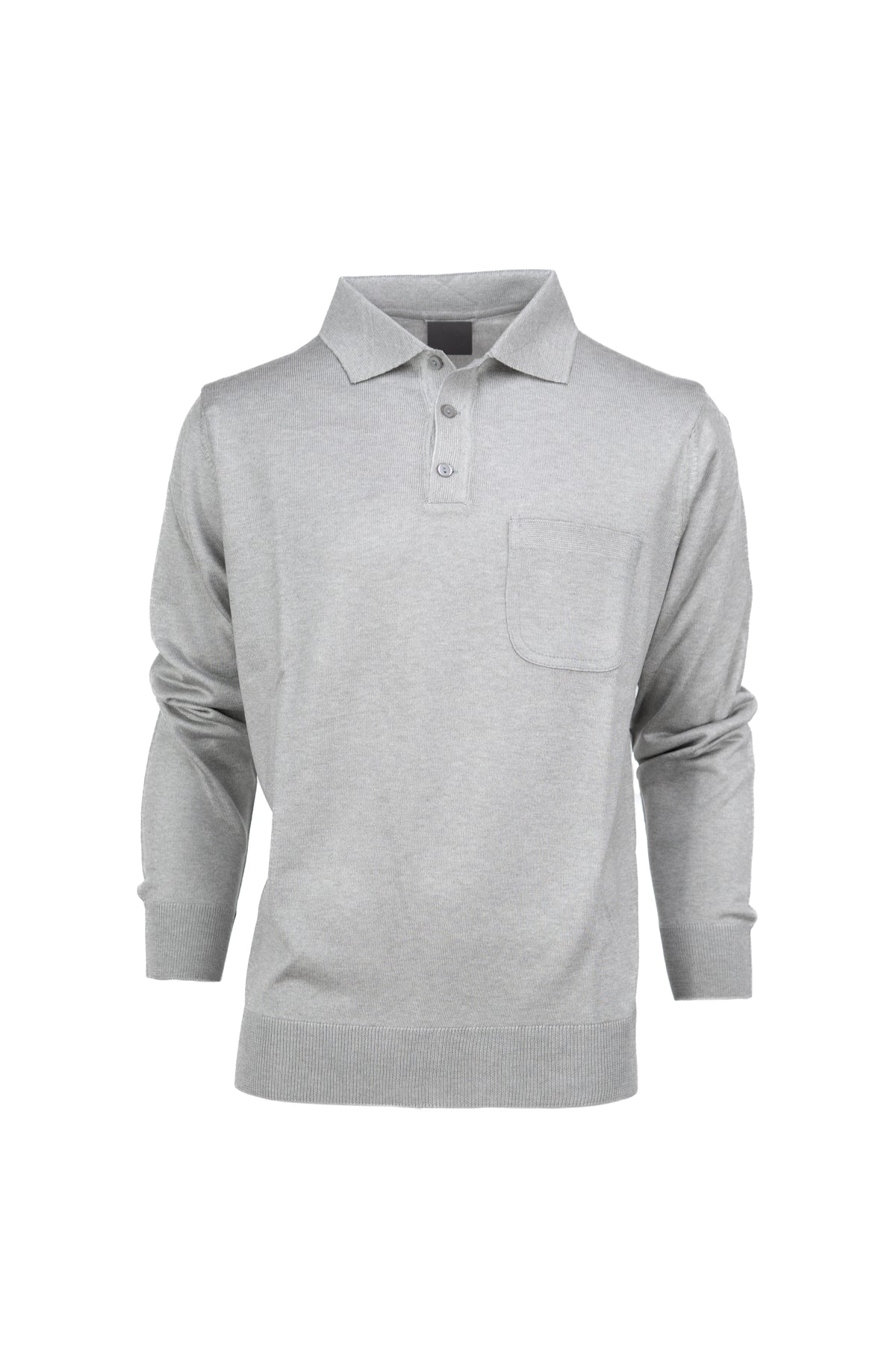 Oppland Erkek Kazak Premium Yün Tarzı Klasik Polo Yaka Düğmeli Cepli Rahat Tam Kalıp